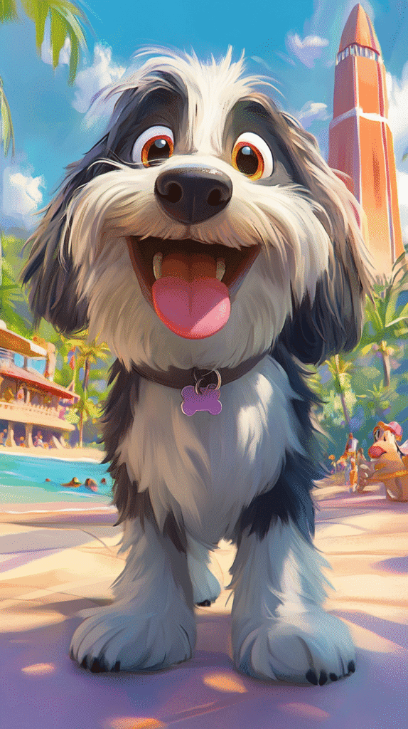 a happy dog about to go to a luxury dog boarding kennel in South Dakota