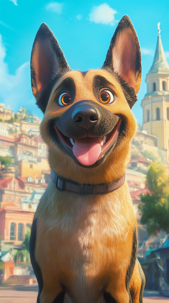 a happy dog about to go to a luxury dog boarding kennel in tennessee