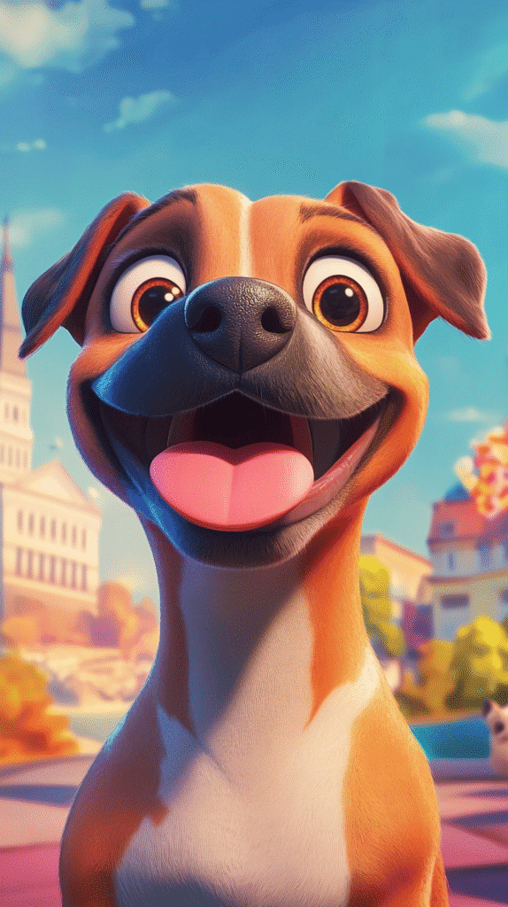 a happy dog about to go to a luxury dog boarding kennel in Oregon