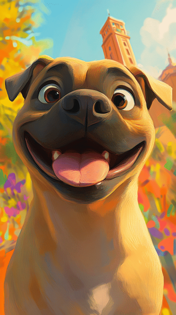 a happy dog about to go to a luxury dog boarding kennel in Oklahoma