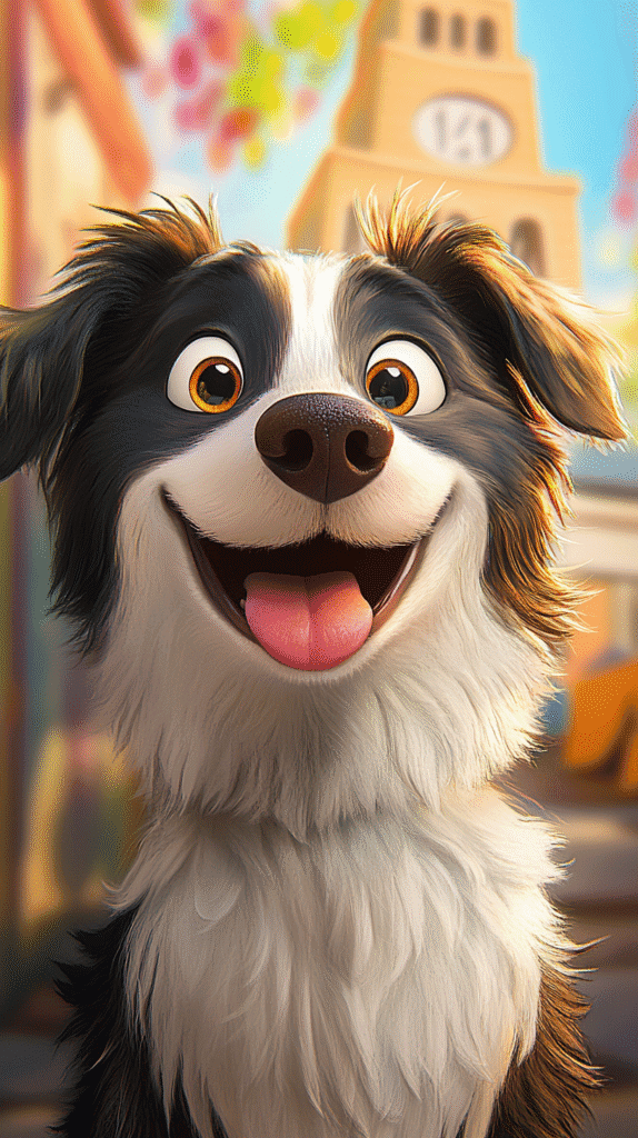 a happy dog about to go to a luxury dog boarding kennel in North Carolina