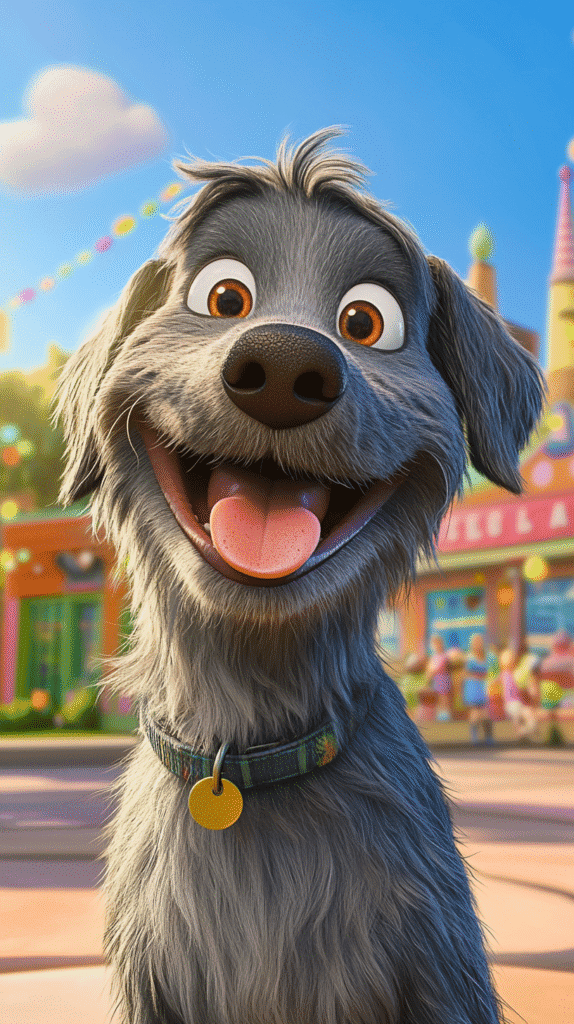 a happy dog about to go to a luxury dog boarding kennel in Montana