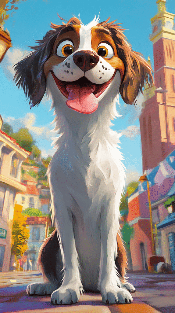 a happy dog about to go to a luxury dog boarding kennel in Michigan