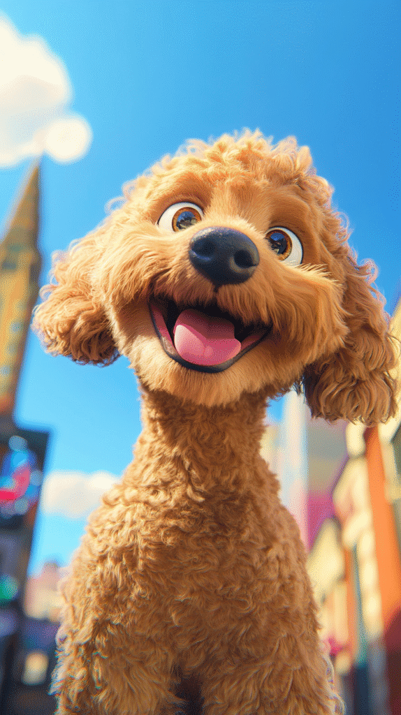 A happy dog about to go to a luxury dog boarding kennel in Maine