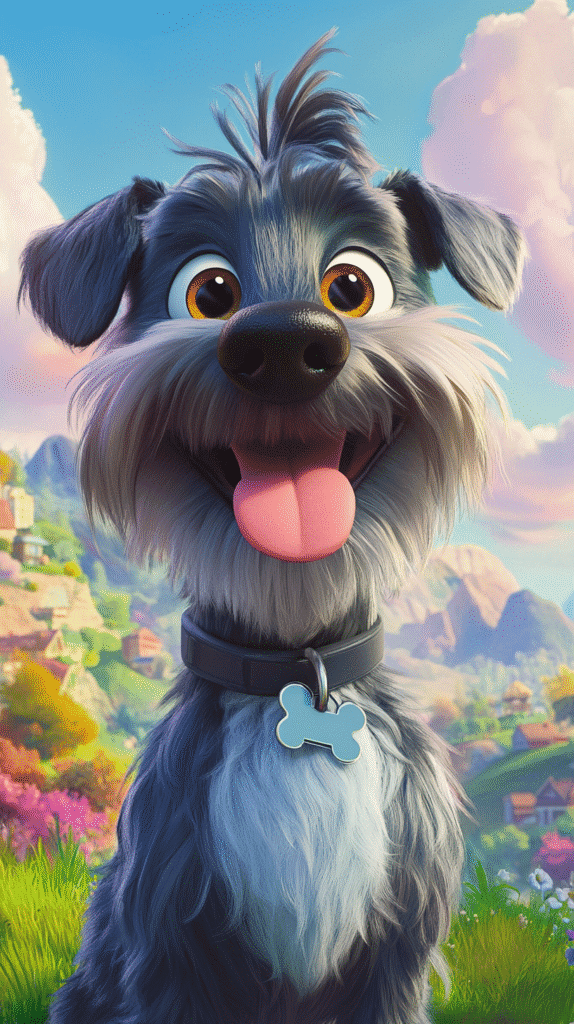 a happy dog about to go to a luxury dog boarding kennel in Georgia