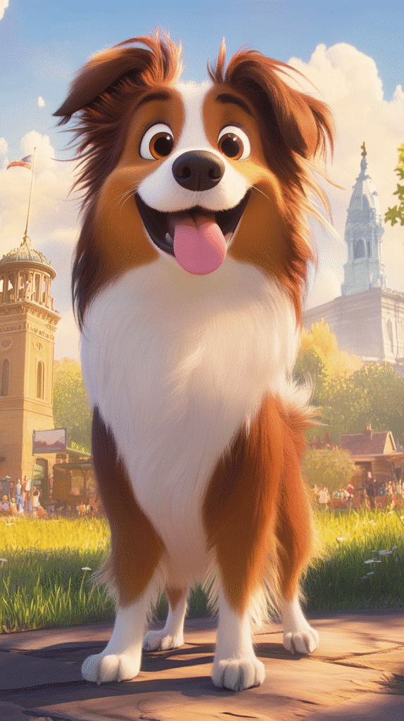 A happy dog about to go to a luxury dog boarding kennel in Iowa