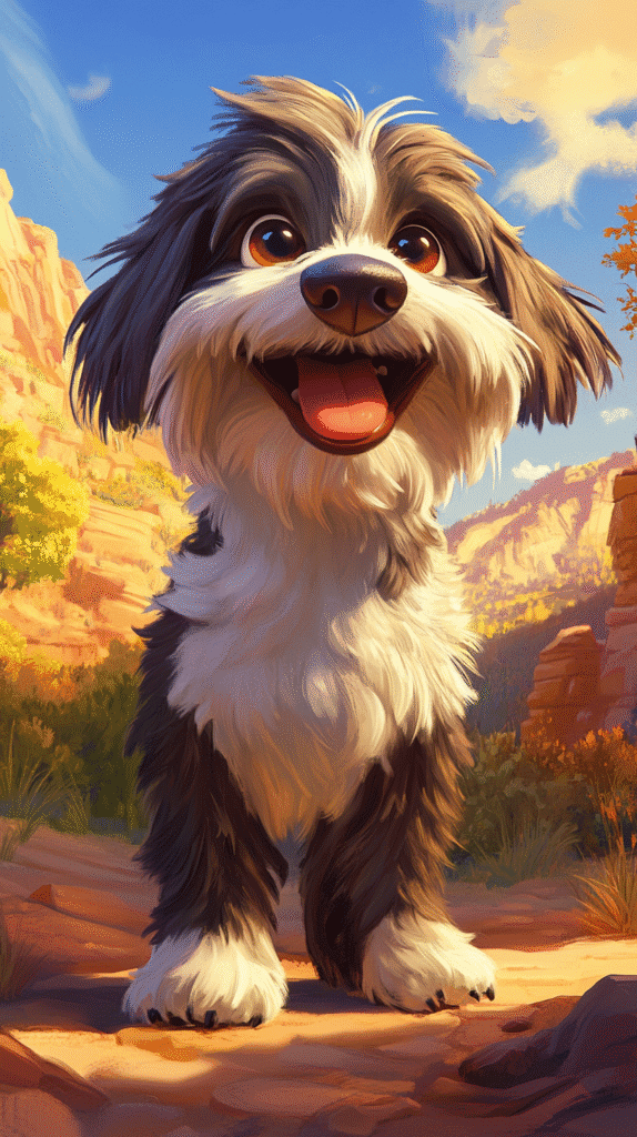 A happy dog about to go to a luxury dog boarding kennel in Florida